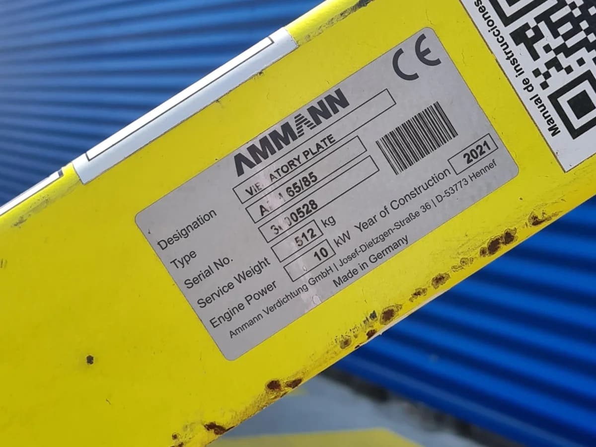 Placa Compactadora Ammann APH65/85 Año 2021 - Imagen 2